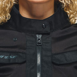 Dainese Desert Tex Veste textile de moto pour dames, noir-gris, taille 54 pour Femmes