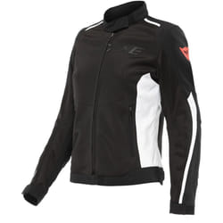 Dainese Hydraflux 2 Air D-Dry Veste textile de moto dames, noir-blanc, taille 48 pour Femmes