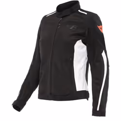 Dainese Hydraflux 2 Air D-Dry Veste textile de moto dames, noir-blanc, taille 40 pour Femmes