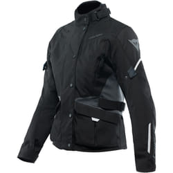 Dainese Tempest 3 D-Dry Veste textile de moto pour dames, noir-gris, taille 50 pour Femmes