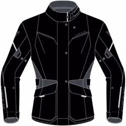 Dainese Tempest 3 D-Dry Veste textile de moto pour dames, noir-gris, taille 38 pour Femmes