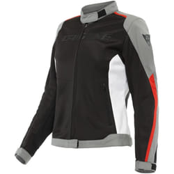 Dainese Hydraflux 2 Air D-Dry Veste textile de moto dames, noir-gris-rouge, taille 46 pour Femmes