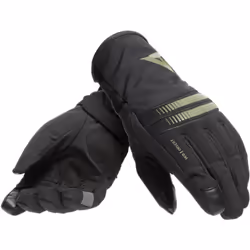 Dainese Plaza 3 D-Dry Ladies Motorcycle Gloves Gants de moto pour dames, noir-vert, taille 2XS pour Femmes