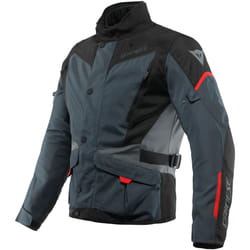 Dainese Tempest 3 D-Dry Veste textile de moto, noir-gris-rouge, taille 50 pour Hommes