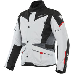 Dainese Tempest 3 D-Dry Veste textile de moto, noir-gris-rouge, taille 48 pour Hommes