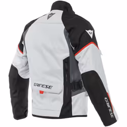 Dainese Tempest 3 D-Dry Veste textile de moto, noir-gris-rouge, taille 54 pour Hommes