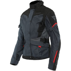 Dainese Tempest 3 D-Dry Veste textile de moto pour dames, noir-gris-rouge, taille 40 pour Femmes