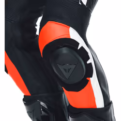 Dainese Avro 4 Combinaison moto 2 pièces en cuir, noir-blanc-rouge, taille 50 pour Hommes
