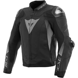 Dainese Super Speed 4 Veste en cuir de moto, noir-gris, taille 56 pour Hommes
