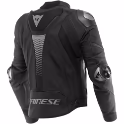 Dainese Super Speed 4 Veste en cuir de moto, noir-gris, taille 56 pour Hommes