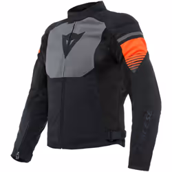 Dainese Air Fast Veste textile de moto, noir-gris-rouge, taille 48 pour Hommes