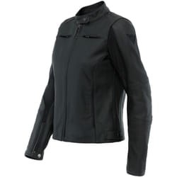 Dainese Razon 2 Veste en cuir de moto pour dames, noir, taille 40 pour Femmes