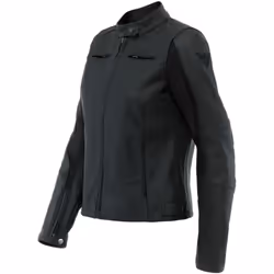 Dainese Razon 2 Veste en cuir de moto pour dames, noir, taille 40 pour Femmes