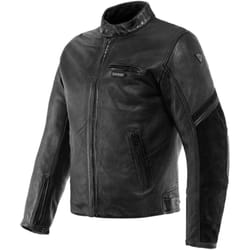 Dainese Merak Veste en cuir de moto, noir, taille 48 pour Hommes