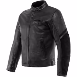 Dainese Merak Veste en cuir de moto, noir, taille 48 pour Hommes