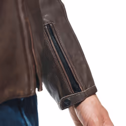 Dainese Merak Veste en cuir de moto, brun, taille 48 pour Hommes