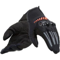 Dainese Mig 3 Air Tex Gants de moto, noir-rouge, taille 2XL pour Hommes