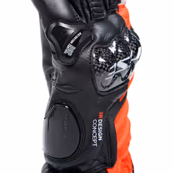 Dainese Carbon 4 Long Gants de moto, noir-blanc-rouge, taille L - Vue supplémentaire 7
