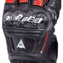 Dainese Druid 4 Gants de moto, noir-blanc-rouge, taille 2XL pour Hommes
