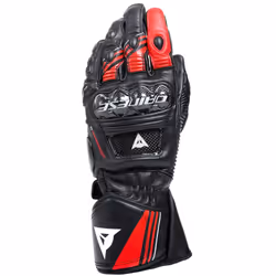 Dainese Druid 4 Gants de moto, noir-blanc-rouge, taille L pour Hommes