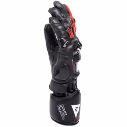 Dainese Druid 4 Gants de moto, noir-blanc-rouge, taille L pour Hommes