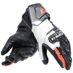 Dainese Carbon 4 Long Gants de moto pour dames, noir-blanc-rouge, taille XL pour Femmes