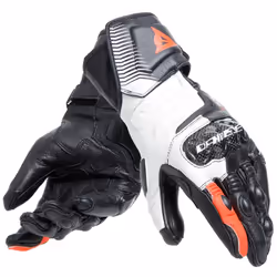 Dainese Carbon 4 Long Gants de moto pour dames, noir-blanc-rouge, taille L pour Femmes