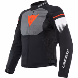 Dainese Air Fast Veste textile de moto, noir-gris-blanc, taille 50 pour Hommes