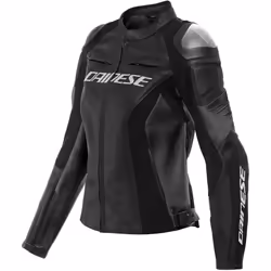 Dainese Racing 4 Veste en cuir de moto pour dames, noir, taille 38 pour Femmes