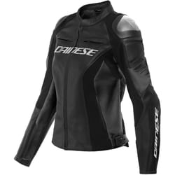 Dainese Racing 4 Veste en cuir de moto pour dames, noir, taille 38 pour Femmes
