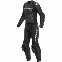 Dainese Mirage Costume en cuir de moto deux pièces pour dames, noir-blanc, taille 46 pour Femmes