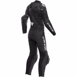 Dainese Mirage Costume en cuir de moto deux pièces pour dames, noir-blanc, taille 46 pour Femmes