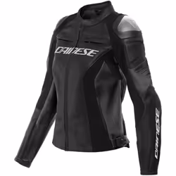 Dainese Racing 4 Veste en cuir de moto perforée pour dames, noir, taille 46 pour Femmes