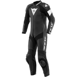 Dainese Tosa Combinaison en cuir de moto perforée One Pece, noir-blanc, taille 56 pour Hommes