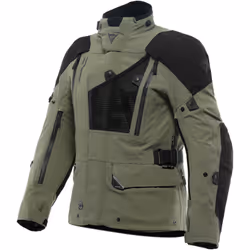 Dainese Hekla Absoluteshell Pro 20K D-Dry Veste textile de moto, noir-vert, taille 46 pour Hommes