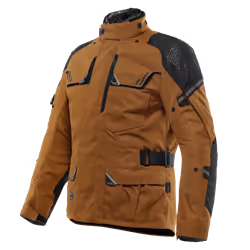 Dainese Ladakh 3L D-Dry Veste textile de moto, noir-brun, taille 48 pour Hommes