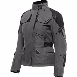 Dainese Ladakh 3L D-Dry Veste textile de moto pour dames, noir-gris, taille 42 pour Femmes