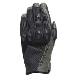 Dainese Karakum Ergo-Tek Gants de moto, noir-vert, taille S pour Hommes