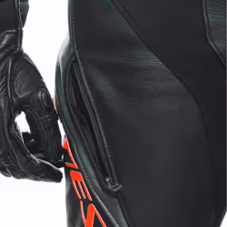 Dainese Laguna Seca 5 Costume en cuir de moto 2 pièces, noir-gris-rouge, taille 50 pour Hommes