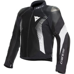 Dainese Super Rider 2 Absoluteshell Veste textile de moto, noir-blanc, taille 60 pour Hommes