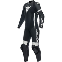 Dainese Grobnik 1-Piece Ladies Moto Leather Suit, noir-blanc, taille 48 pour Femmes