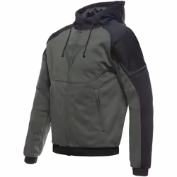 Dainese Daemon-X Safety Moto Zip Sweat à capuche, noir-vert, taille 58 pour Hommes