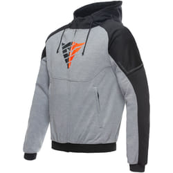 Dainese Daemon-X Safety Moto Zip Sweat à capuche, noir-gris-rouge, taille 52 pour Hommes