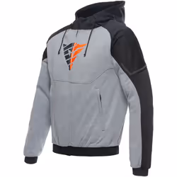 Dainese Daemon-X Safety Moto Zip Sweat à capuche, noir-gris-rouge, taille 60 pour Hommes