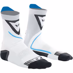 Dainese Dry Mid Chaussettes, noir-blanc-bleu, taille 45 - 47 pour Hommes