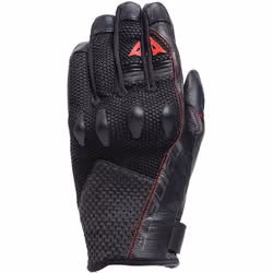 Dainese Karakum Ergo-Tek Magic Connection Gants de moto, noir-rouge, taille S pour Hommes