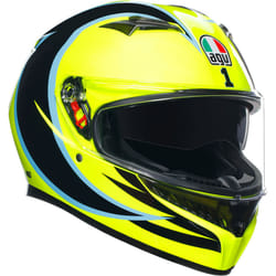 AGV K3 Rossi WT Phillip Island 2005 Casque, noir-jaune, taille XS pour Hommes