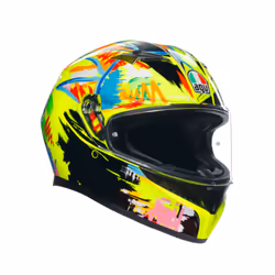 Casque moto intégral AGV K3 E2206 Rossi Winter Test 2019