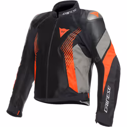 Dainese Super Rider 2 Absoluteshell Veste textile de moto, noir-gris-rouge, taille 52 pour Hommes