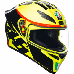 AGV K-1 S Grazie Vale Casque, noir-jaune, taille XS pour Hommes